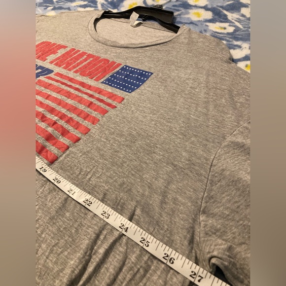 “One Nation Under God” plus size 4X long length T-shirt - Picture 4 of 4